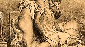 Vintage Erotic Illustration from Antique Comic