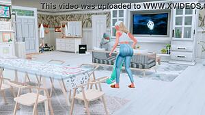 Futanari girlfriend arranges anal sex for cheating wife