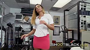 pierced nipples and tattoos attract the boss to his employee