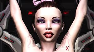 Extreme fuck brunette in cuffs by bbc