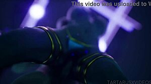 Gold Beauty Performs Wild Life Striptease