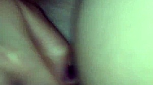 enjoying a large black treat orally