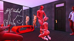 Harley Quinn enslaved for rough anal and bukkake in hentai parody