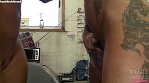 female bodybuilder lesbians with tattoos rock my world