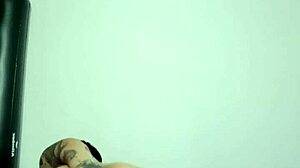 Latina Tries First Anal With Glass Dildo