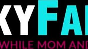 Lascivious Stepsis Rides Monster Cock In Cowgirl Then Swallows Jizz.