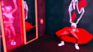 Harley Quinn enslaved for rough anal and bukkake in hentai parody