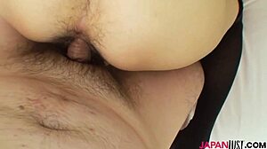 Japanese Nobue Utsumi Drilled Doggystyle in Hard Naughty Action
