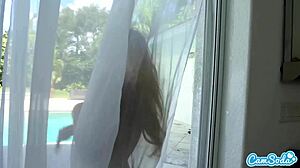 teen stepsister fucks my big dick, gives blowjob and gets facial 😍