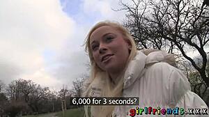 Girlfriends Horny Lesbian Gets Stranger to Eat Pussy!