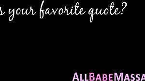 Busty masseuse interview