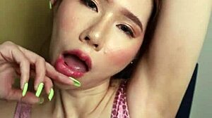 i'm april maxima, showing and licking my own armpits in kinky fetish