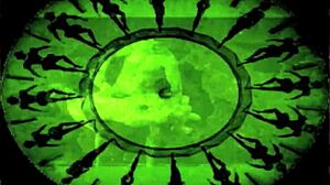 Vintage erotic drawing features retro anime comic hentai with antique cartoon style