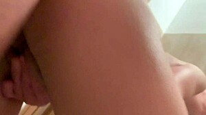 quick bathroom fuck with 19-year-old girlfriend after walk