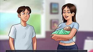 Playing Summertime Saga 245 erotic adventure.