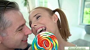 Hungarian Teen With Braces Gets Fucked By Neighbor