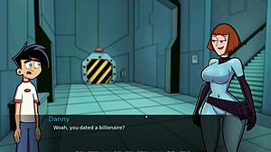 Having fun in shower with Amity Park