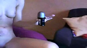 Cellphone fucking with huge tits and cum