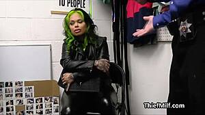 Tattooed milf suspect fucked hard doggystyle