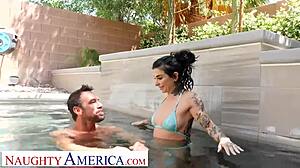 Naughty America - Kassandra Kelly Joanna Angel Seduces Trainer Over Hubby