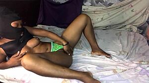 Intriguing self-pleasure while parents work