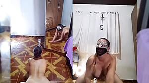 Mirella Delic does a sexy personalized striptease in fishnets, showing off her big ass and tits 😍