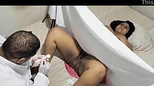 Clandestine Gynecologist Tricks Chubby Patient into Raw Pussy Action