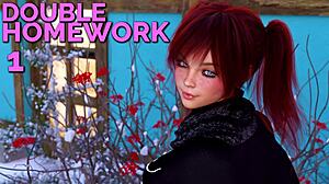 In double homework 01, we play with some hot redhead babes in a game.