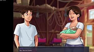 Playing Summertime Saga 245 erotic adventure.