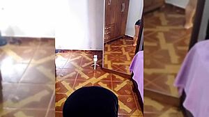 Mirella Delic does a sexy personalized striptease in fishnets, showing off her big ass and tits 😍