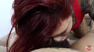 this redhead knows how to suck a dick deep throat lizzy hartz