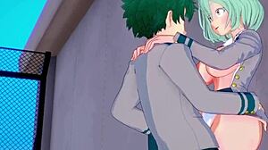 Toru hagakure and kaoruko awata bubble girl with izuku midoriya in intense sex - my hero academia hentai