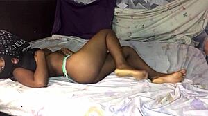 Intriguing self-pleasure while parents work