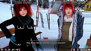 In double homework 01, we play with some hot redhead babes in a game.