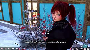 In double homework 01, we play with some hot redhead babes in a game.