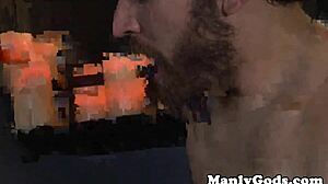 Athletic stud helps friend with facial