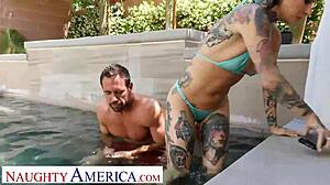 Naughty America - Kassandra Kelly Joanna Angel Seduces Trainer Over Hubby