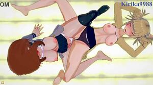 Himiko Toga And Ochako Uraraka Intense Lesbian Play Sex