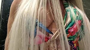 i moaned during assfucking and blowjob in the car with sexy brazilian blonde mature couple