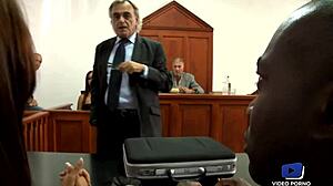 Beautiful Sluts Getting Fucked in Front of the Judge at the Tribunal