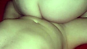 Redhead milf rides cock for creampie.