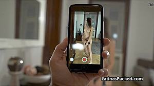 Playful Latina Likes to Ride on Top of Her Friend's Cock