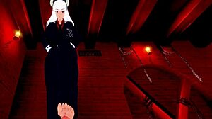 lucifer ceo of hell and modeus lustful demon in helltaker pov