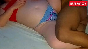 resaboo gets her guts pumped with black cock.