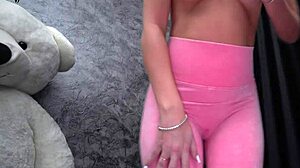 Fitness Girl Slips into Sexy Outfit for Ass Worship