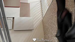 Puremature Busty Milf Anna Belle Peaks Slobbers And Fucks Big Dick With Cumshot!