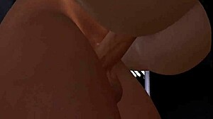 Hard futa cock slut fucks her elf prisoner and creampies deep in her tight pussy