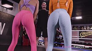 boxing coach dominates his students in wild group session every day. they can't resist his commands.