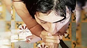 Venezuelan Teen Whore Performs Deepthroat Blowjob On Friend.