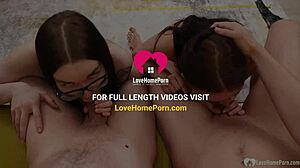 Two Nerds Handle Our Hard Boners. Watch Them Bend Over in Wild 4some!